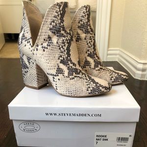 Steve Madden Snake Print Booties